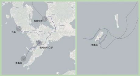 今回の旅の軌跡です。1週間後に見てもあまり面白くないです。5年後に見たら、そういえば、こんなところに行ったなと思い、面白くなります。10年後、50年後には驚きの記録になり、たぶんとても面白いです。