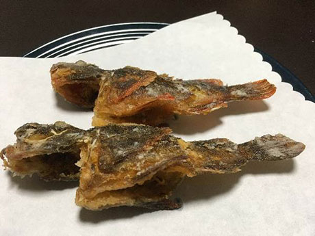 カサゴのから揚げ(ビールのお供に…)