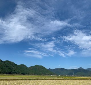 丹波市の自宅近くから見る風景