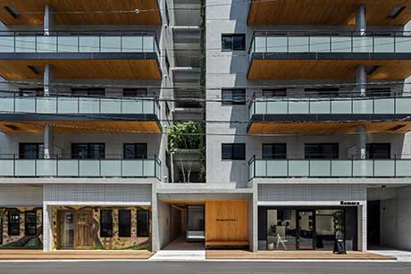 賃貸集合住宅 寺田町プレイス1(撮影:笹倉洋平)