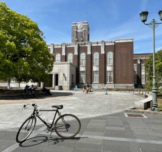 お気に入りのコース　京都大学時計台と相棒