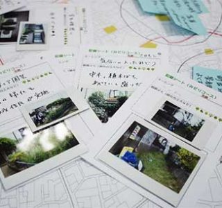 調査カード：収集したまちなか園芸技術をもとに、地区で実践したいまちなか園芸やその効果について話し合いを行いました。