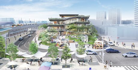 図書館を核とする駅前拠点施設(出典:坂出市HP)
