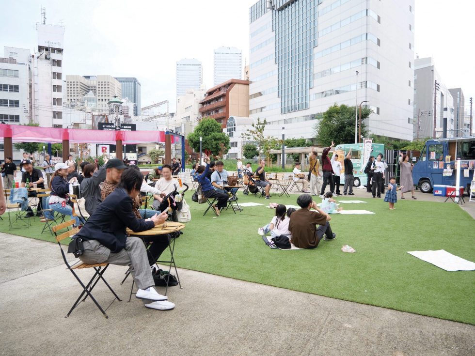 「京橋にぎわいマルシェ」の様子